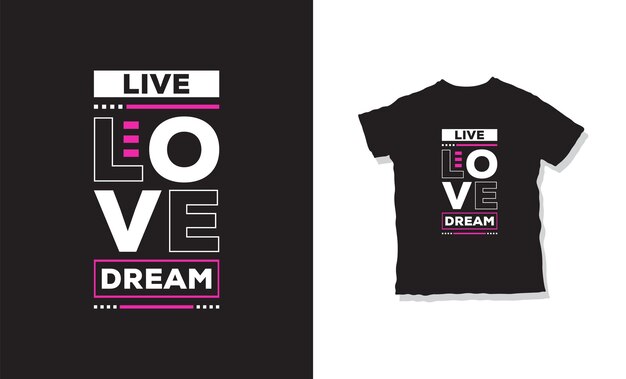 Live-liebestraum zitiert t-shirt-design