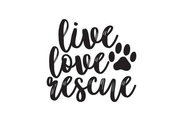 Live love rescue vektordatei