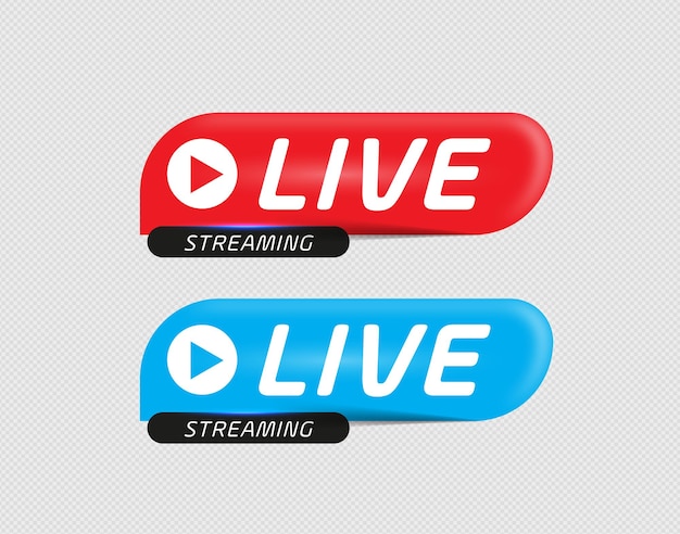 Live-Stream-Schaltflächen eingestellt