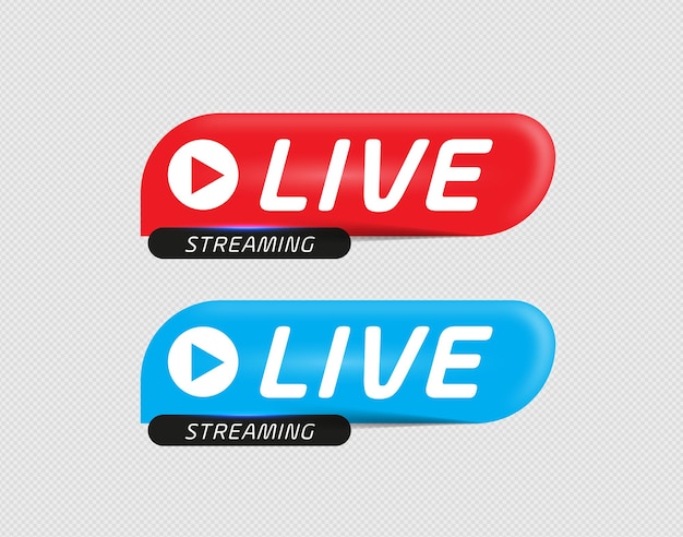 Live-stream-schaltflächen eingestellt