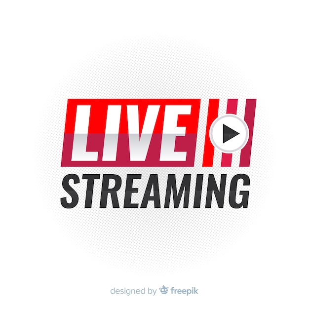 Vektor live-streaming-hintergrund