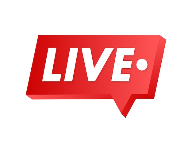 Live-Streaming-Logo Business-Symbol Stream-Schnittstelle Vektor-Lagerillustration