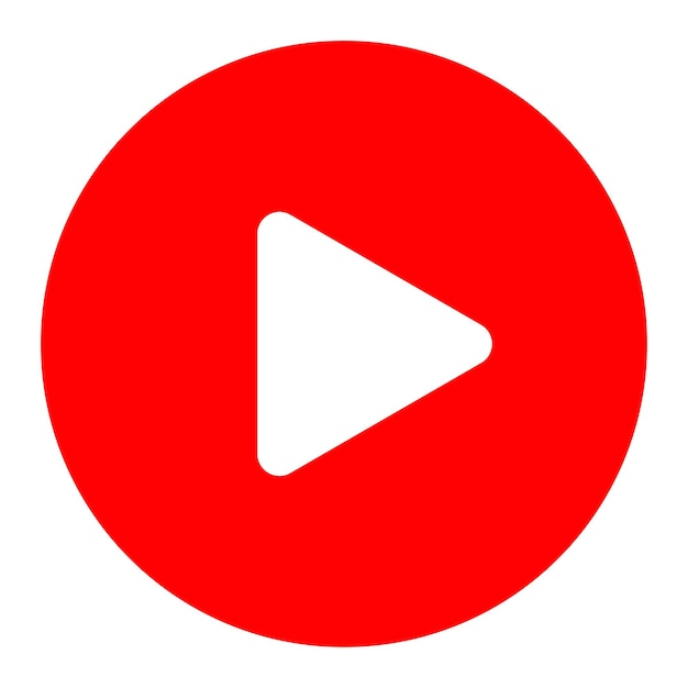 Live-Streaming-Set mit roten Ikonen Spielknopf-Ikonen Vektor-Illustration