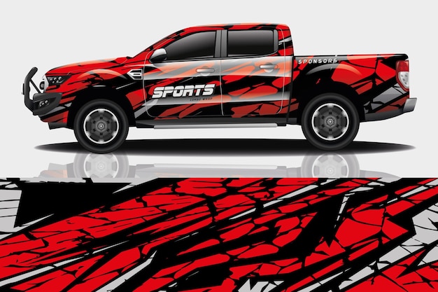 Lkw auto aufkleber wrap design