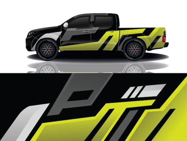 Lkw auto aufkleber wrap design