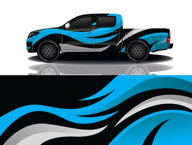 Lkw auto aufkleber wrap design