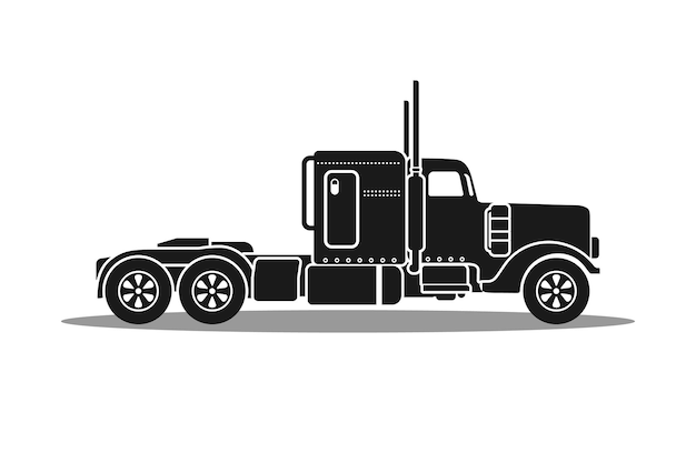 Lkw-lkw-vektor-design-illustration