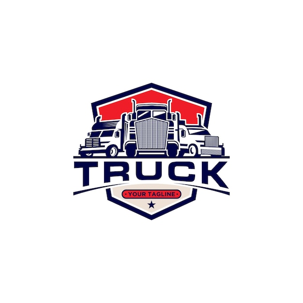 Vektor lkw-transport-logo stock vector template