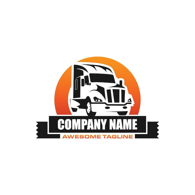 Lkw-transport-logo-vorlage