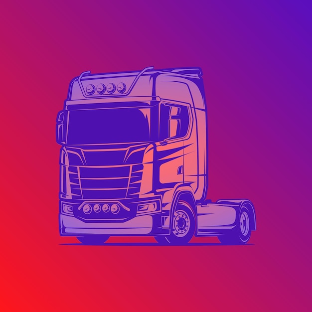 Lkw-vektor-illustration