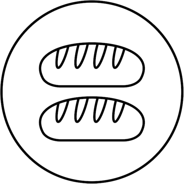 Loaf-icon-vektorbild kann für morgen- und frühstück verwendet werden