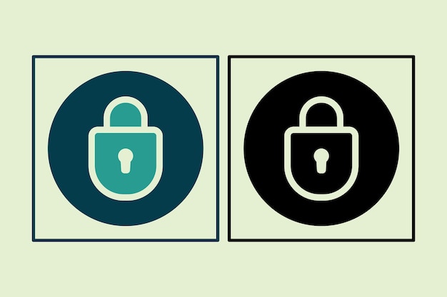 Lock icon icon related to UI elements suitable for web site app user interfaceselement printable etc solid icon style simple vector design editable