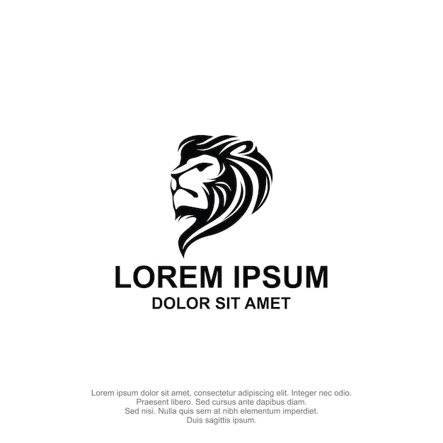Löwe head logo design