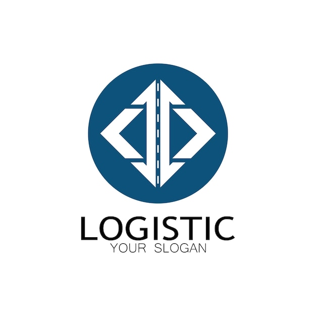 Logistik logo symbol illustration vektor design verteilung symbol lieferung von gütern wirtschaft finanzen