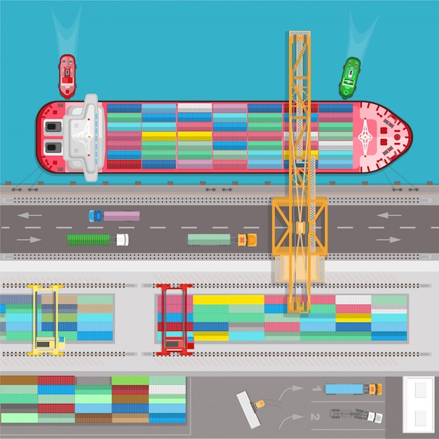 Vektor logistik versand infografiken vorlage vektor