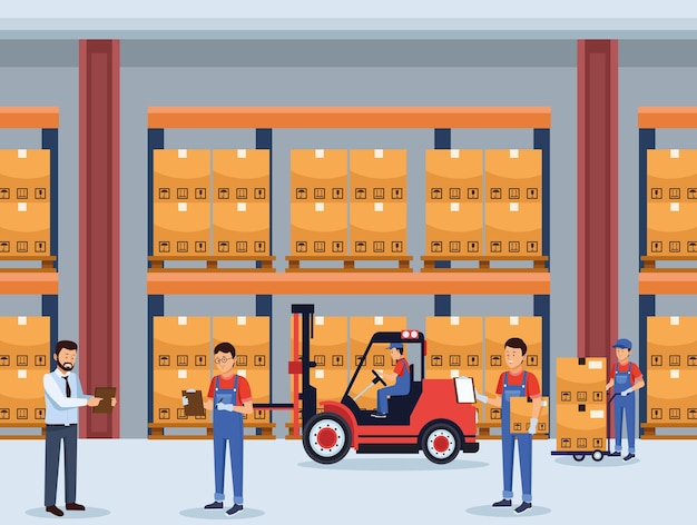 Logistiker im Lager