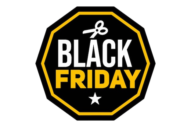 Vektor logo black friday sale 3