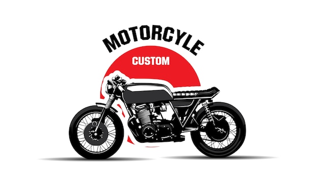 Logo custom motorcycle. vintage klassiker.