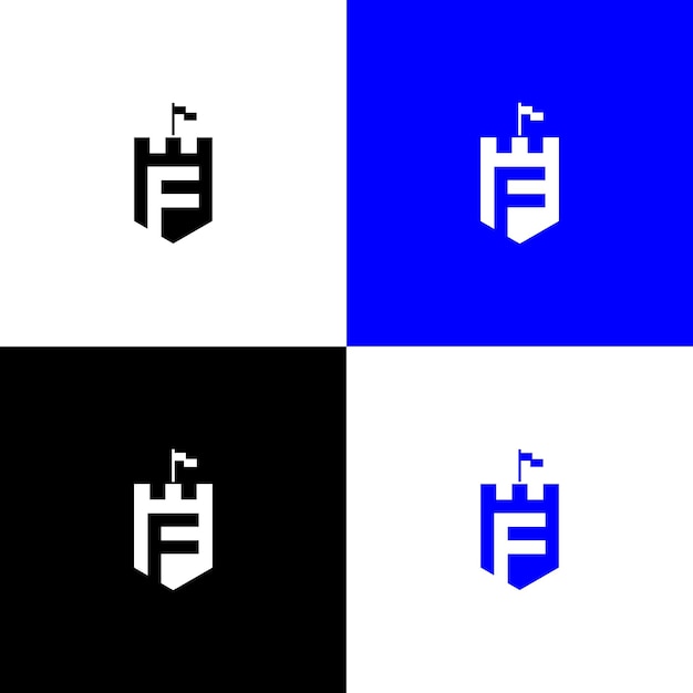 Vektor logo der festung f