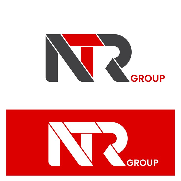Logo der flachen Buchstabenmarke NTR