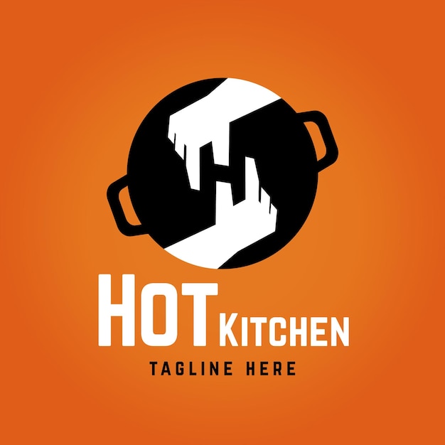 Vektor logo der heißen küche