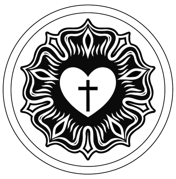 Vektor logo der lutherischen kirche