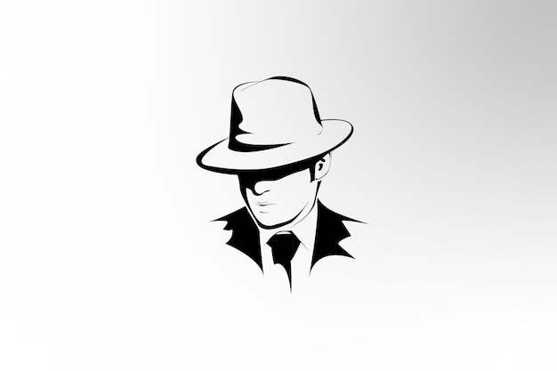 Logo der Mafia schwarz-weiß