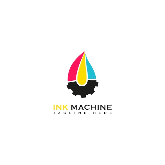 Vektor logo der tintenmaschine