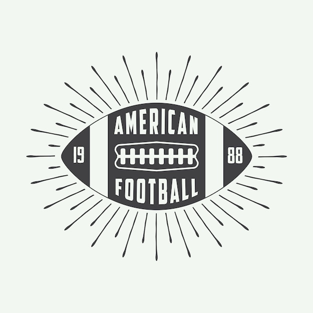 Logo des amerikanischen fußballs