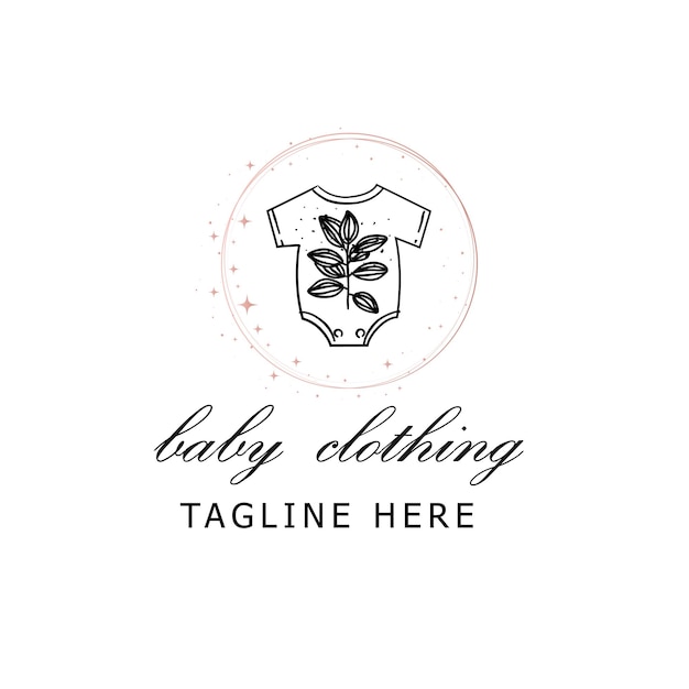 Vektor logo des babybekleidungsgeschäfts