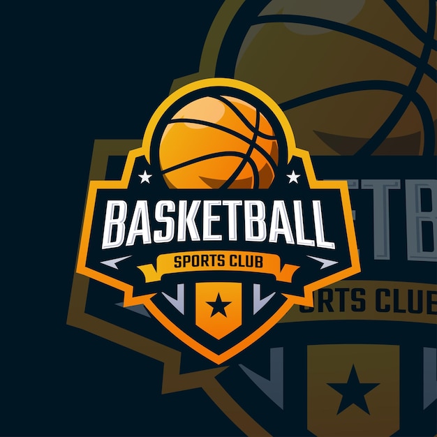 Logo des basketball-esport-meisterschaftsturniers premium-vektor