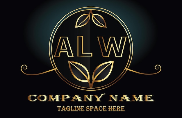 Logo des buchstaben alw