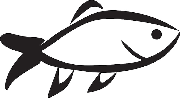 Vektor logo des forellenfischvektors