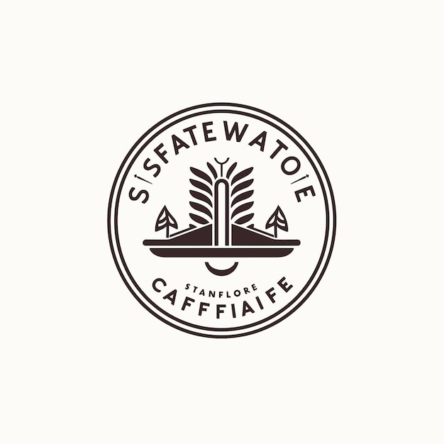 Vektor logo des kaffeehauses
