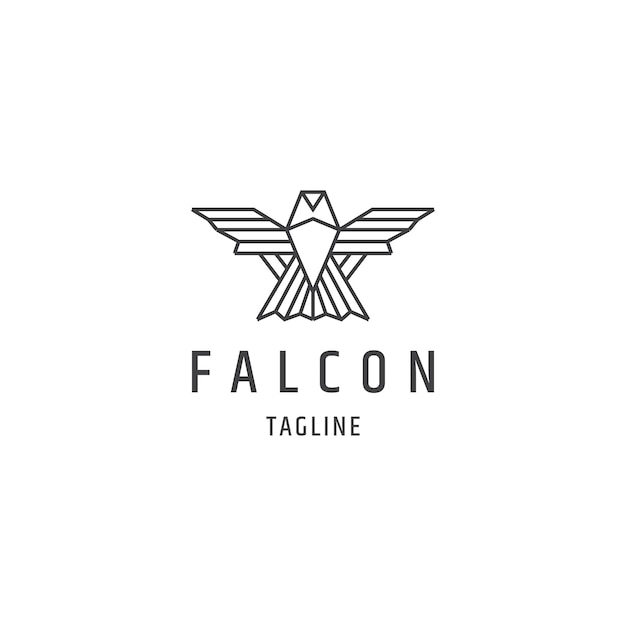 Logo-design der falcon-linie