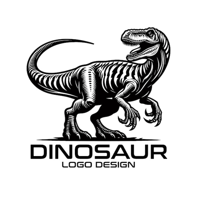 Logo-Design des Dinosauriervektors