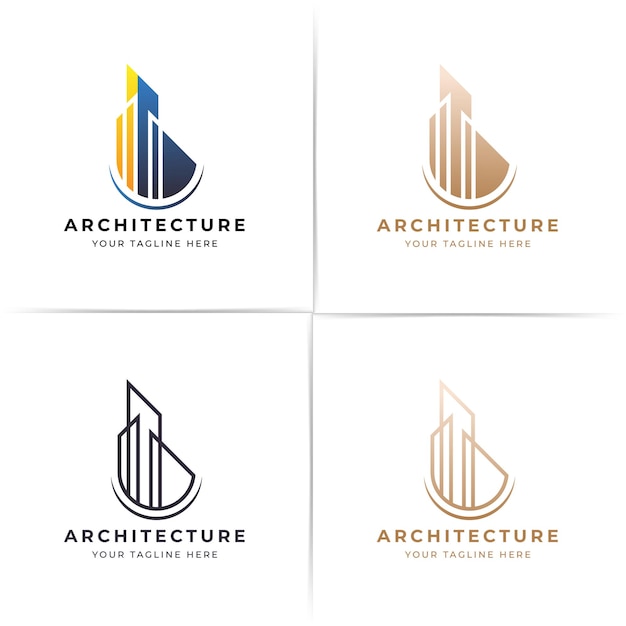 Logo-design für gebäudearchitektur