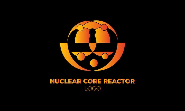 Vektor logo-design für kernreaktoren
