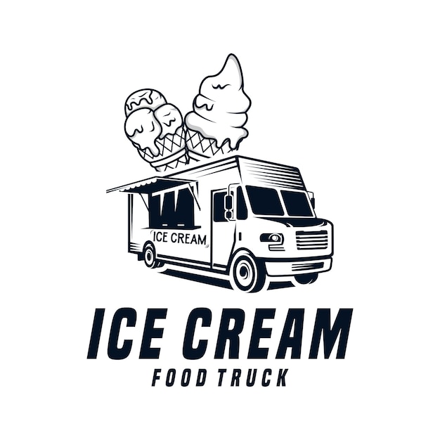 Logo-Design für LKW-Eiscreme