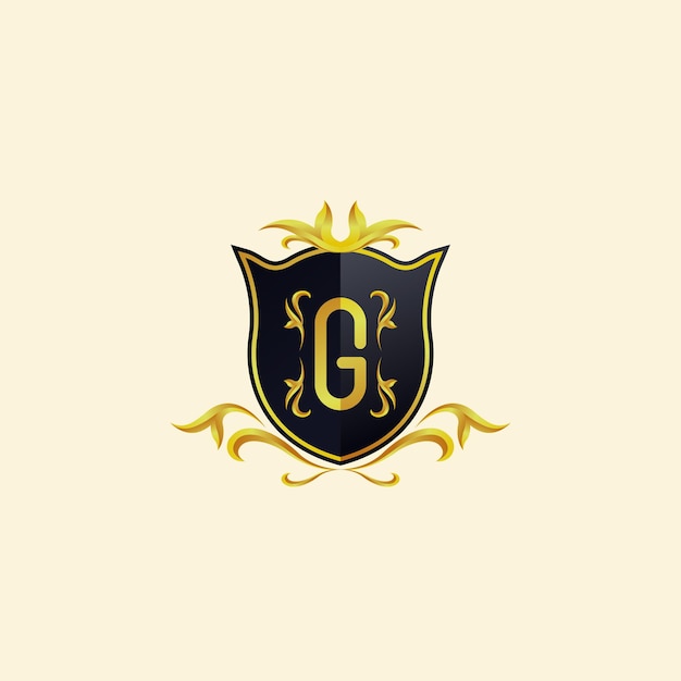 Logo design konzept dekoration buchstabe g