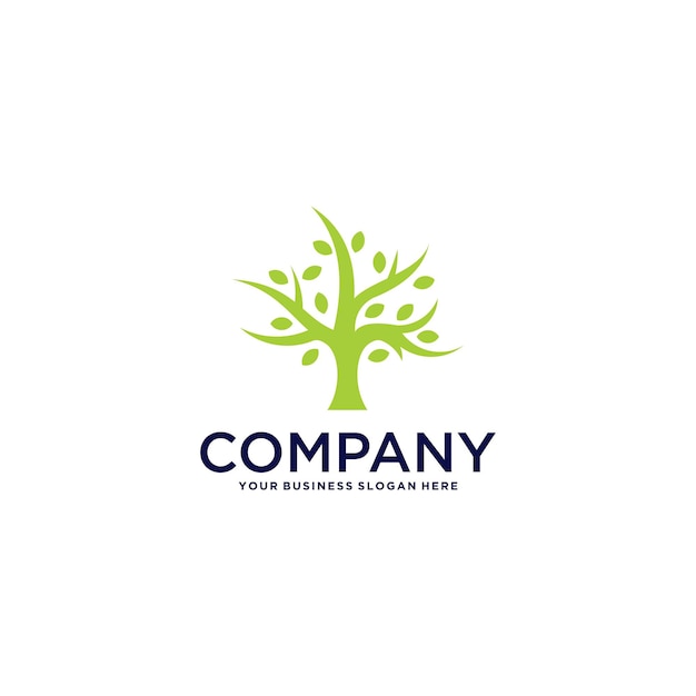 Logo-Design mit Baumgrün