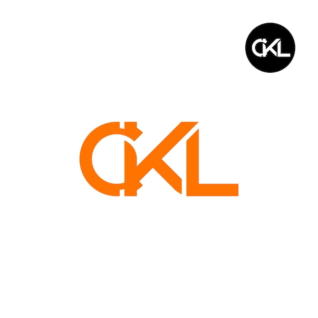Logo-design mit dem buchstaben ckl monogram