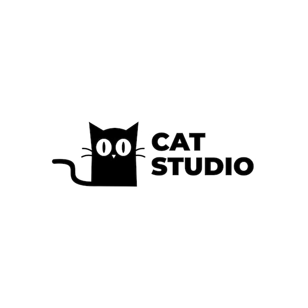 Vektor logo-design von cat studio