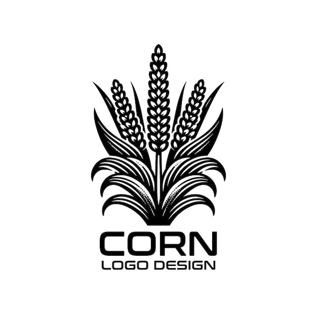 Vektor logo-design von corn vector