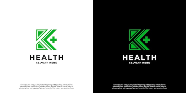 Vektor logo-design von cross health latter