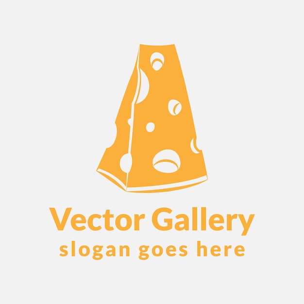 Logo-design von vector-käsekuchen