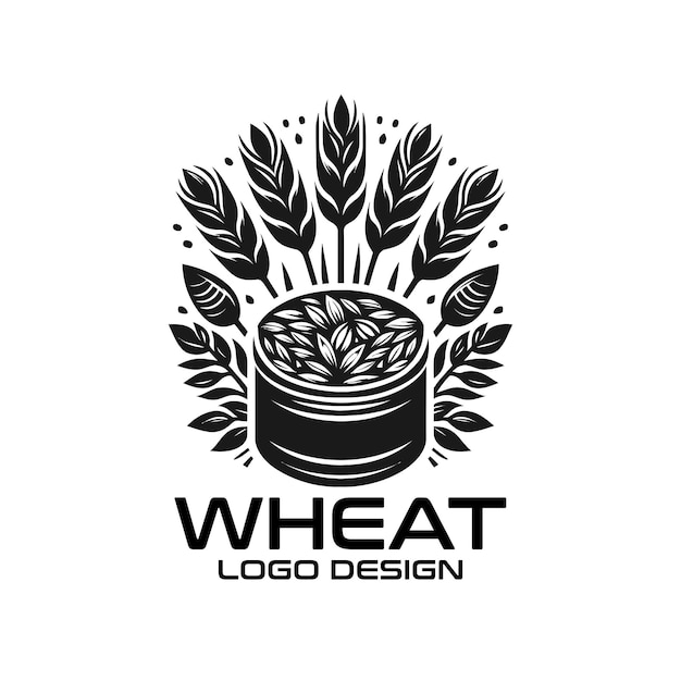 Vektor logo-design von wheat vector