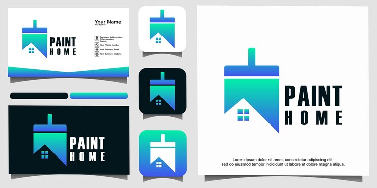 Logo-Design-Vorlage für die Hausmalerei