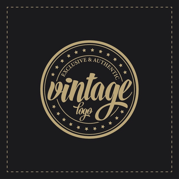 Vektor logo-design-vorlage im retro-vintage-stil logo-design im alten stil