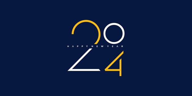 Logo-Designvorlage 2024 mit modernem und einzigartigem Stil